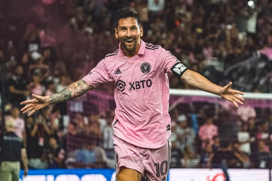 Messi in dấu giày vào 3 bàn thắng giúp Inter Miami thắng đậm 4-0. Ảnh: Inter Miami