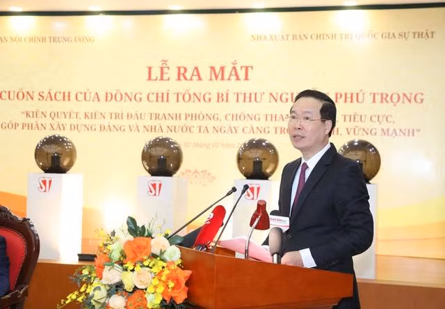 Thường trực Ban Bí thư Võ Văn Thưởng phát biểu tại lễ ra mắt. Ảnh: TTXVN Thường trực Ban Bí thư Võ Văn Thưởng phát biểu tại lễ ra mắt. Ảnh: TTXVN
