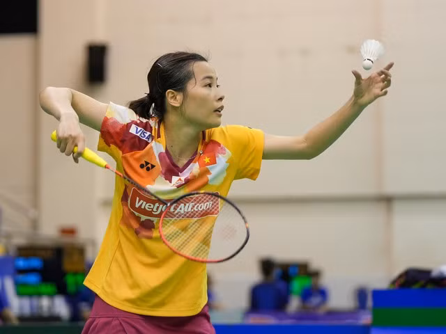 Nguyễn Thùy Linh có chiến thắng chóng vánh ở giải cầu lông Hàn Quốc Masters 2023. Ảnh: ĐỘC LẬP