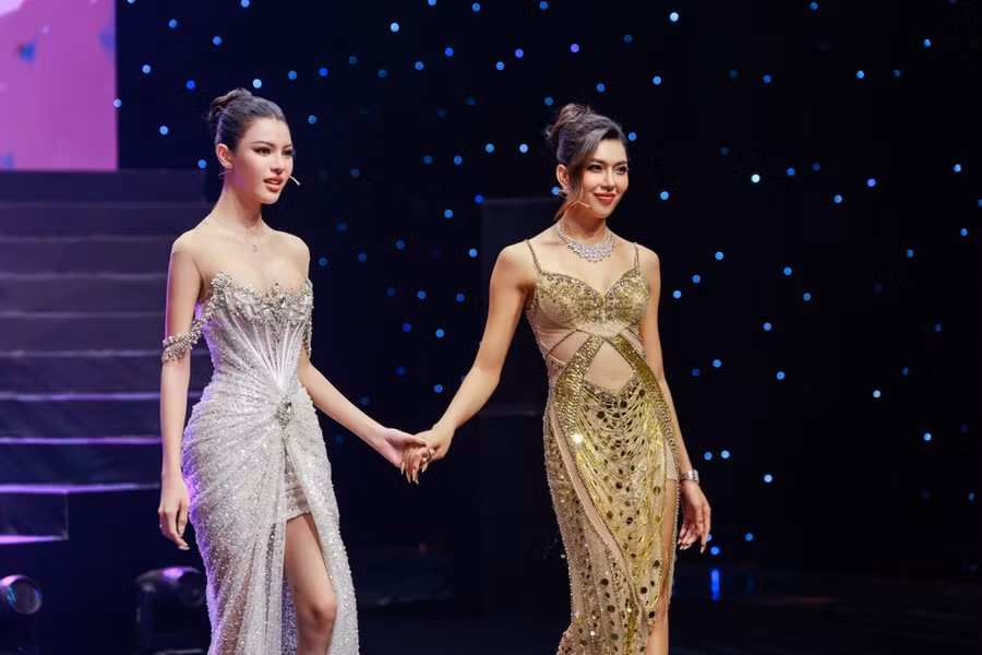 Á hậu 1 Tường San và Á hậu 2 An Nhi