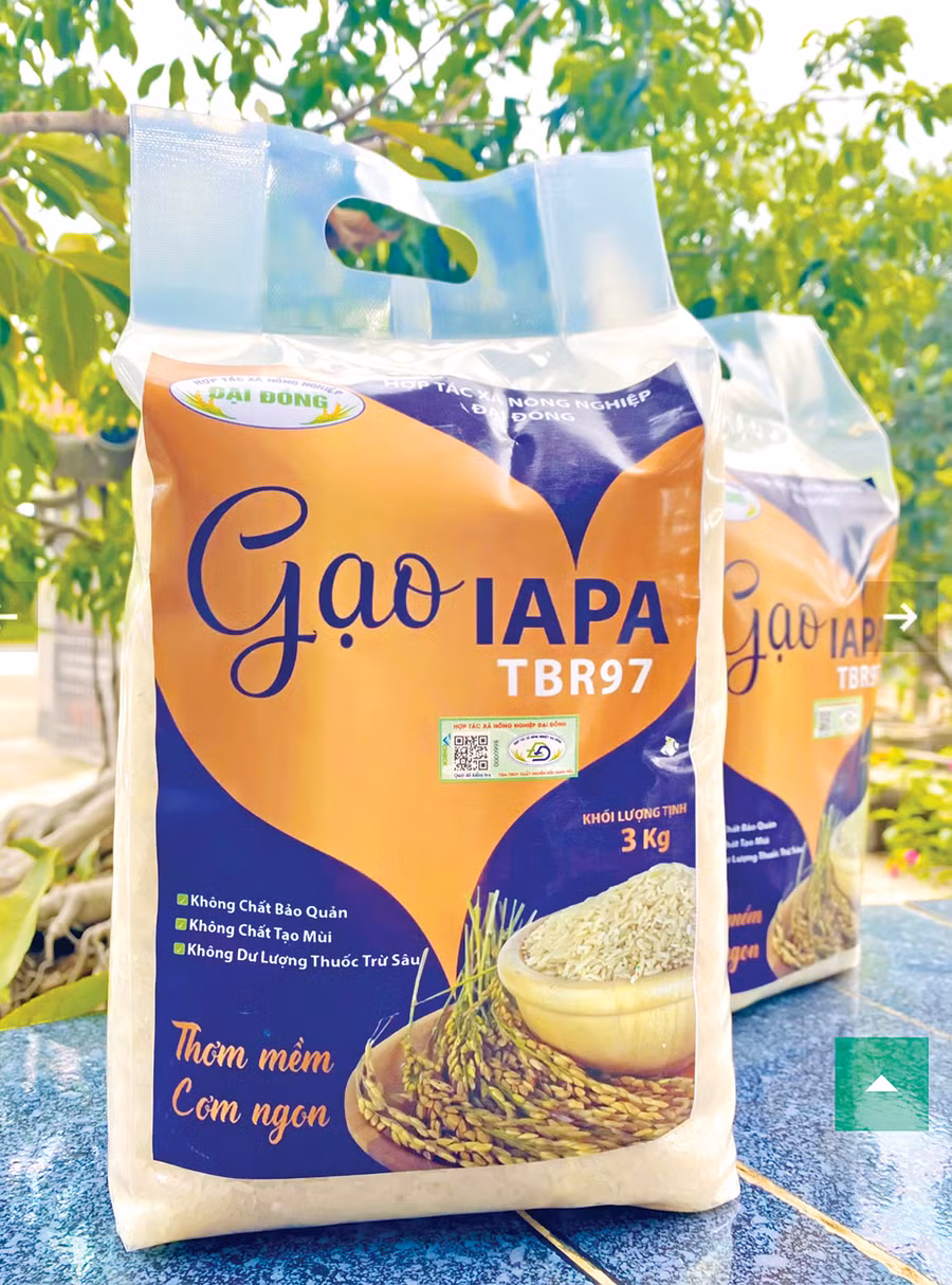 Sản phẩm gạo Ia Pa. Ảnh: N.S