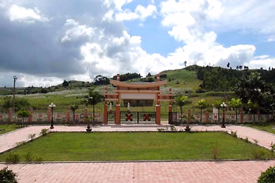 Làng kháng chiến Stơr thuộc thị trấn Kbang (huyện Kbang, tỉnh Gia Lai). Ảnh tư liệu