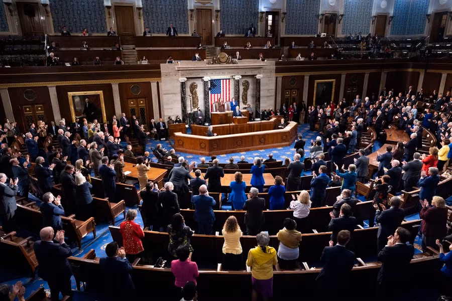 Quang cảnh một phiên họp Quốc hội Mỹ ở Washington, DC. (Ảnh: AFP/TTXVN)