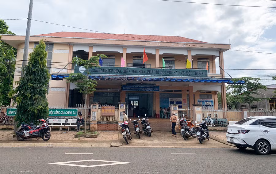 Trụ sở Chi nhánh Văn phòng Đăng ký đất đai huyện Ia Grai. Ảnh: R'Ô HOK