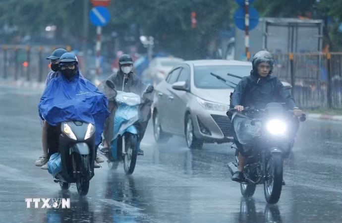 Miền Bắc sẽ có mưa to đến rất to. (Ảnh: Minh Quyết/TTXVN)