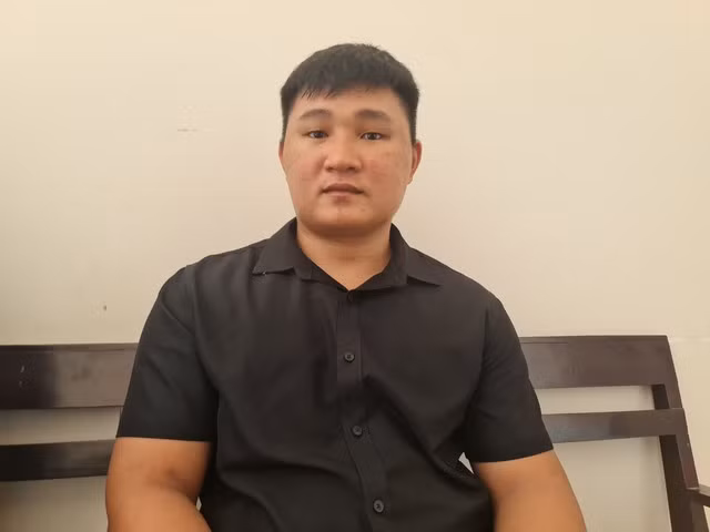 Shipper Lâm Anh Đạt tại phiên tòa.