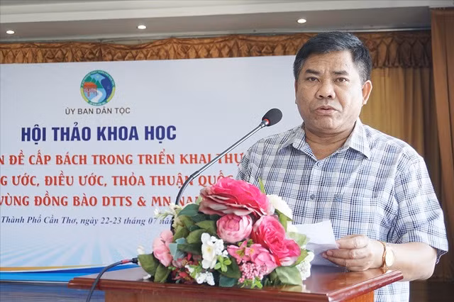 Thứ trưởng, Phó Chủ nhiệm Ủy ban Dân tộc Y Thông. Ảnh nguồn VGP