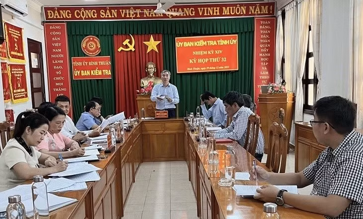 Ủy ban Kiểm tra Tỉnh ủy Bình Thuận họp kỳ thứ 32.