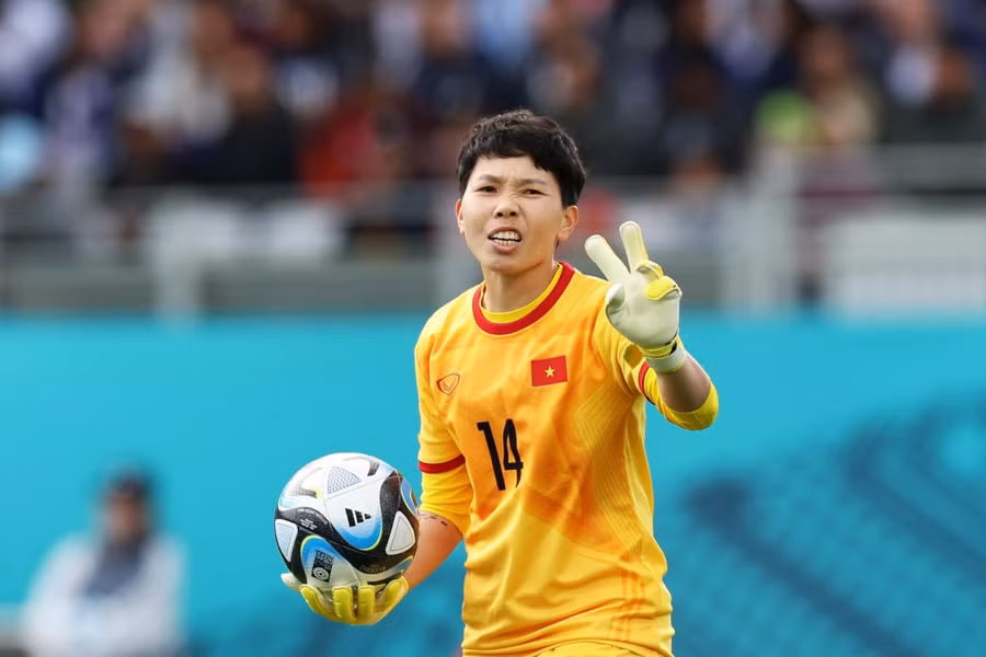 Thủ môn Kim Thanh lọt vào đội hình tiêu biểu do Whoscored bình chọn ở lượt 2 World Cup 2023. Ảnh: FIFA Thủ môn Kim Thanh lọt vào đội hình tiêu biểu do Whoscored bình chọn ở lượt 2 World Cup 2023. Ảnh: FIFA