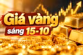 Giá vàng sáng 15-10: Thế giới mất hơn 52 USD/ounce, trong nước bán ra phổ biến 143,3 triệu đồng/lượng