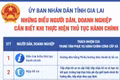 Gia Lai: Công khai những điều người dân, doanh nghiệp cần biết khi làm thủ tục hành chính bằng poster