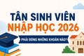 Tân sinh viên nhập học 2026 phải đóng những khoản nào?