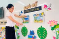 Giáo viên mầm non Gia Lai trang trí lớp học sẵn sàng cho “Ngày hội đến trường của bé”