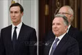 Đặc phái viên Mỹ Steve Witkoff (phải, phía trước) cùng ông Jared Kushner tới Moskva để hội kiến Tổng thống Liên bang Nga Vladimir Putin về cuộc xung đột ở Ukraine, ngày 2-12-2025. Ảnh tư liệu: Anadolu Agency/TTXVN