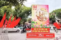Cờ hoa chào mừng ngày Quốc khánh được trang trí tại các tuyến phố trung tâm của Thủ đô Hà Nội. Ảnh: Đức Thắng