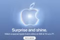 Thông tin sự kiện "Surprise and Shine" được Apple đăng tải trên trang web của hãng. Ảnh chụp màn hình