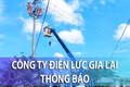 Thông báo tạm dừng cung cấp điện