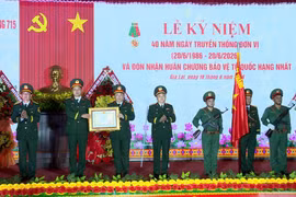 Đoàn Kinh tế - Quốc phòng 715 đón nhận Huân chương Bảo vệ Tổ quốc hạng Nhất