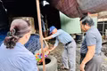 Cán bộ đoàn giám sát kiểm tra ổ dịch SXH tại tổ Phú Thọ, phường An Phú. Ảnh: Như Nguyện