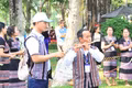 Không gian trình diễn văn hóa nghệ thuật của người dân tộc Chăm (đoàn xã Vân Canh).
