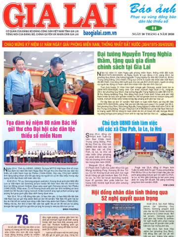 Báo Ảnh Gia Lai ngày 30-4-2026