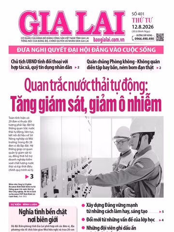 Báo Gia Lai số thứ tư ngày 12-8-2026