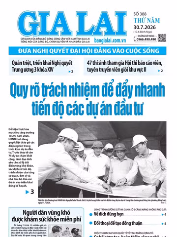 Báo Gia Lai số thứ năm ngày 30-7-2026