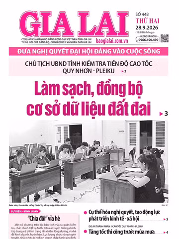 Báo Gia Lai số thứ hai ngày 28-9-2026