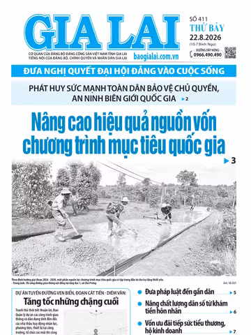 Báo Gia Lai số thứ bảy ngày 22-8-2026