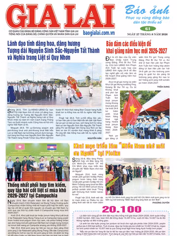 Báo Ảnh Gia Lai ngày 27-8-2026