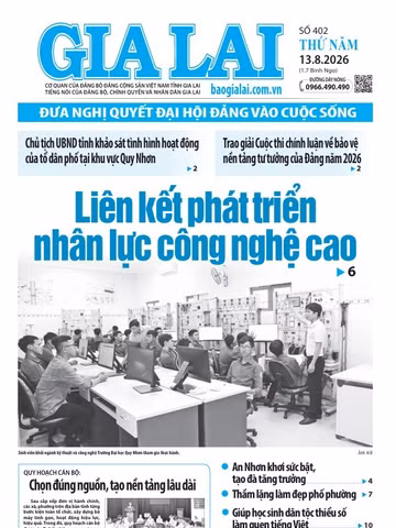 Báo Gia Lai số thứ năm ngày 13-8-2026