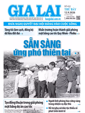 Báo Gia Lai số thứ bảy ngày 12-9-2026