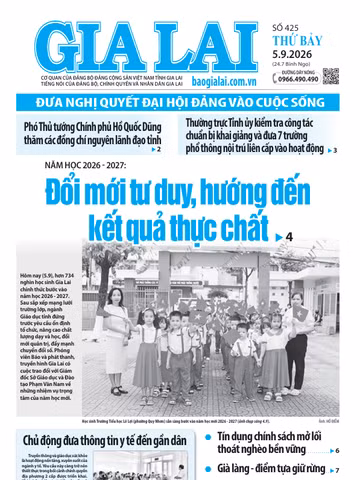 Báo Gia Lai số thứ bảy ngày 5-9-2026