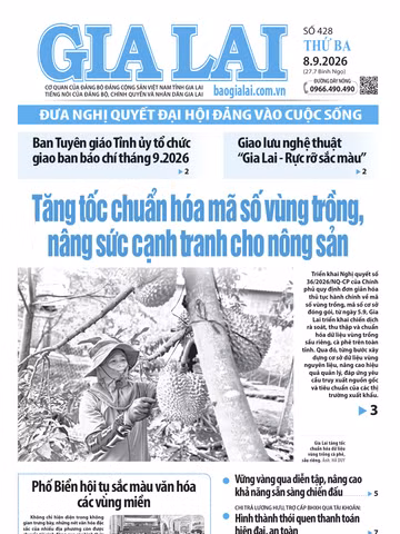 Báo Gia Lai số thứ ba ngày 8-9-2026