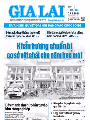 Báo Gia Lai số thứ ba ngày 25-8-2026