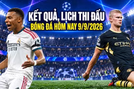 Kết quả, lịch thi đấu bóng đá hôm nay 9/9/2026: Sôi động Cúp C1