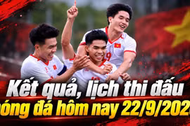 Kết quả, lịch thi đấu bóng đá hôm nay 22/9: U23 Việt Nam đại chiến Uzbekistan