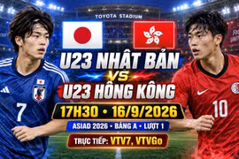 Link xem trực tiếp U23 Nhật Bản vs U23 Hồng Kông tại ASIAD 2026