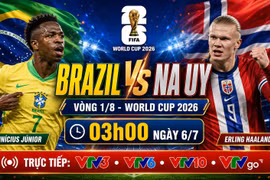 Kênh xem trực tiếp Brazil vs Na Uy: Vinicius đối đầu Haaland ở vòng 1/8 World Cup 2026