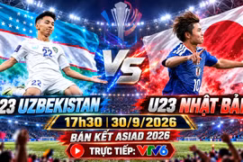 Link xem trực tiếp U23 Uzbekistan vs U23 Nhật Bản 17h30 ngày 30/9