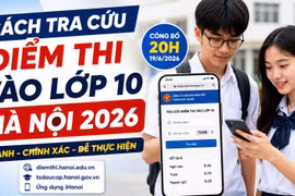 Hướng dẫn cách tra cứu điểm thi vào lớp 10 Hà Nội 2026 lúc 20h hôm nay