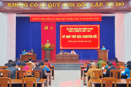 HĐND phường Pleiku tổ chức kỳ họp thứ 6, thông qua 2 nghị quyết quan trọng