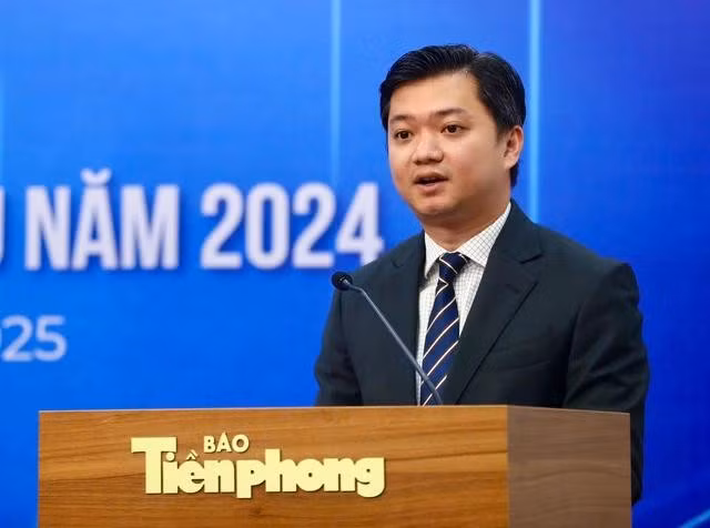 Anh Nguyễn Minh Triết phát biểu tại cuộc họp báo