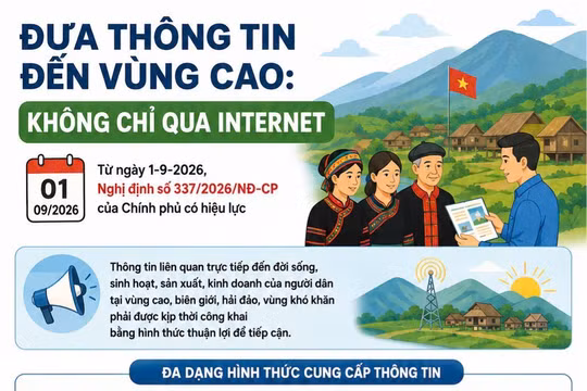 Đưa thông tin đến vùng cao: Không chỉ qua Internet