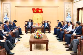 Bí thư Tỉnh ủy Thái Đại Ngọc tiếp xã giao Đại sứ đặc mệnh toàn quyền Nhật Bản tại Việt Nam