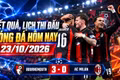 Kết quả, lịch thi đấu bóng đá hôm nay 23/10: AC Milan thua sốc
