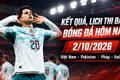 Kết quả, lịch thi đấu bóng đá hôm nay 2/10: Việt Nam đấu Pakistan