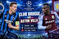 Club Brugge vs Aston Villa 23h45 ngày 8/9: Link trực tiếp, nhận định dự đoán