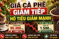 Giá cà phê, hồ tiêu hôm nay 28/8: Hai mặt hàng cùng giảm mạnh