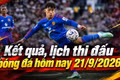 Kết quả, lịch thi đấu bóng đá hôm nay 21/9: Nữ Việt Nam đấu Thái Lan